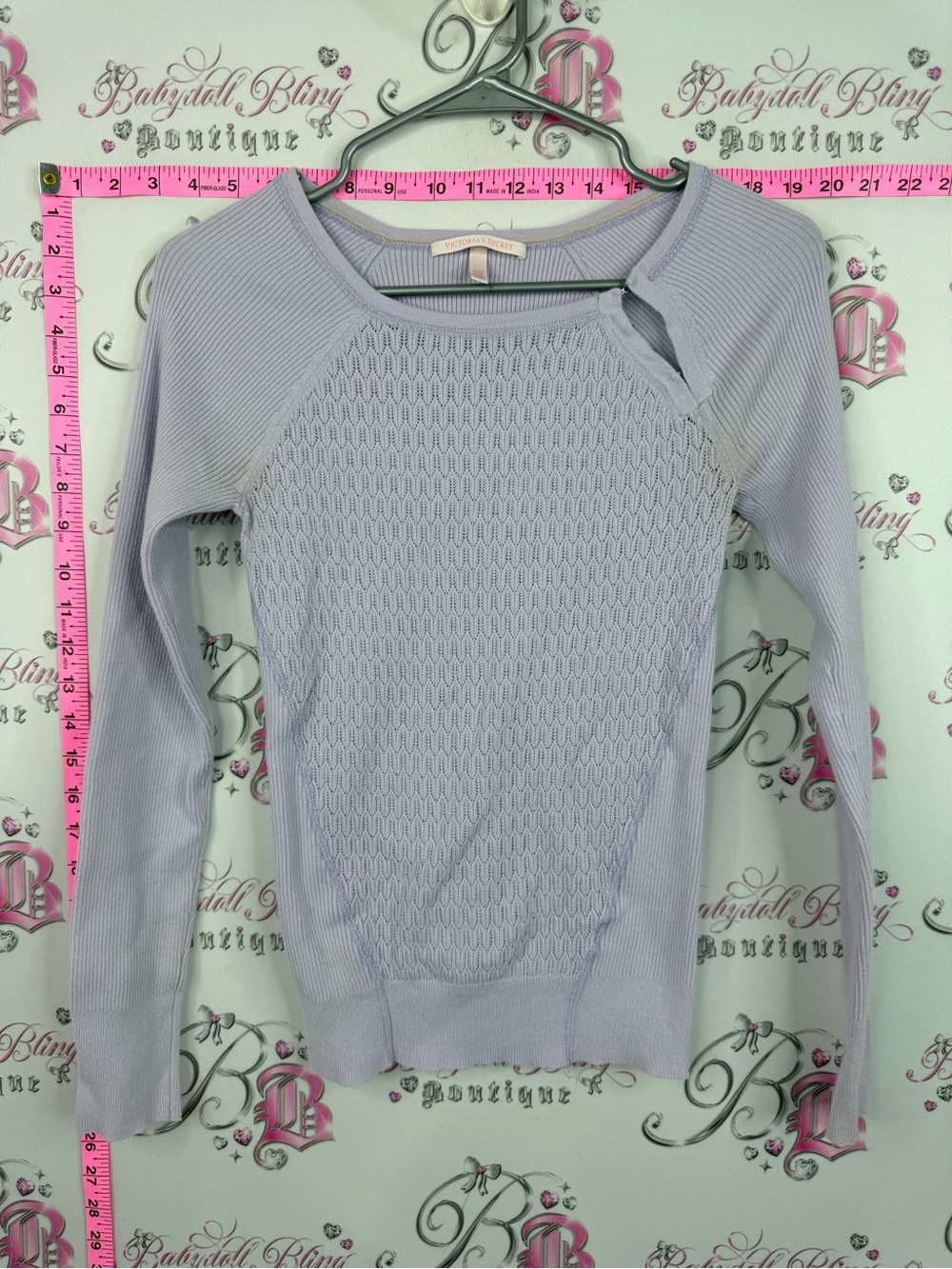 Victoria secret long sleeve Light Lavender Knit Long Sleeve Sweater